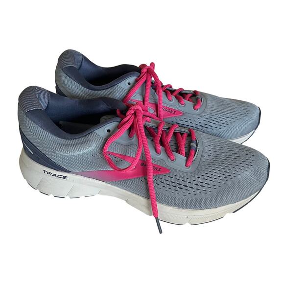 Brooks Trace 120351-1B-033 Women's 9 Sneaker Gray Pink Running - Picture 2 of 9